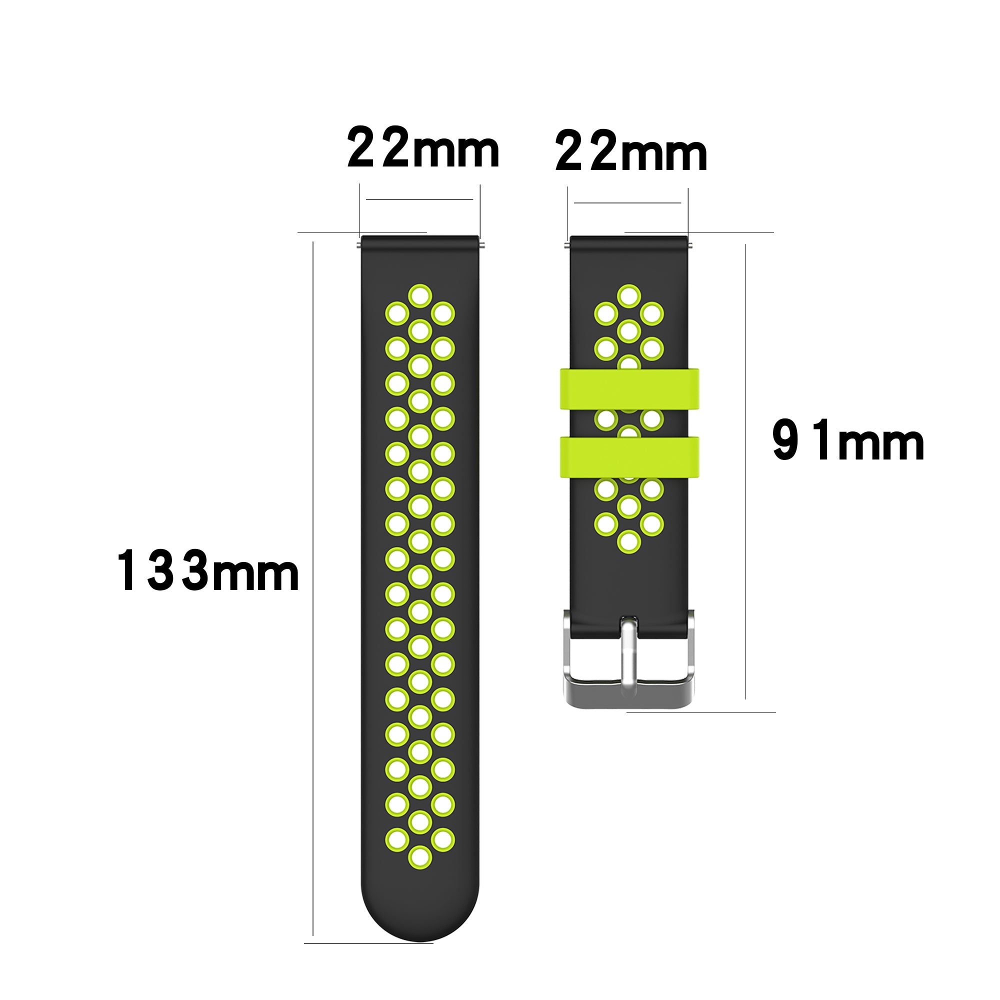 Dual Color Silicone Adjustable Watch Band Strap Replacement 22mm for Huawei Watch 3 Watch 3 Pro Dual Color Silicone Adjustable Watch Band Strap Replacement 22mm for Huawei Watch 3 Watch 3 Pro
